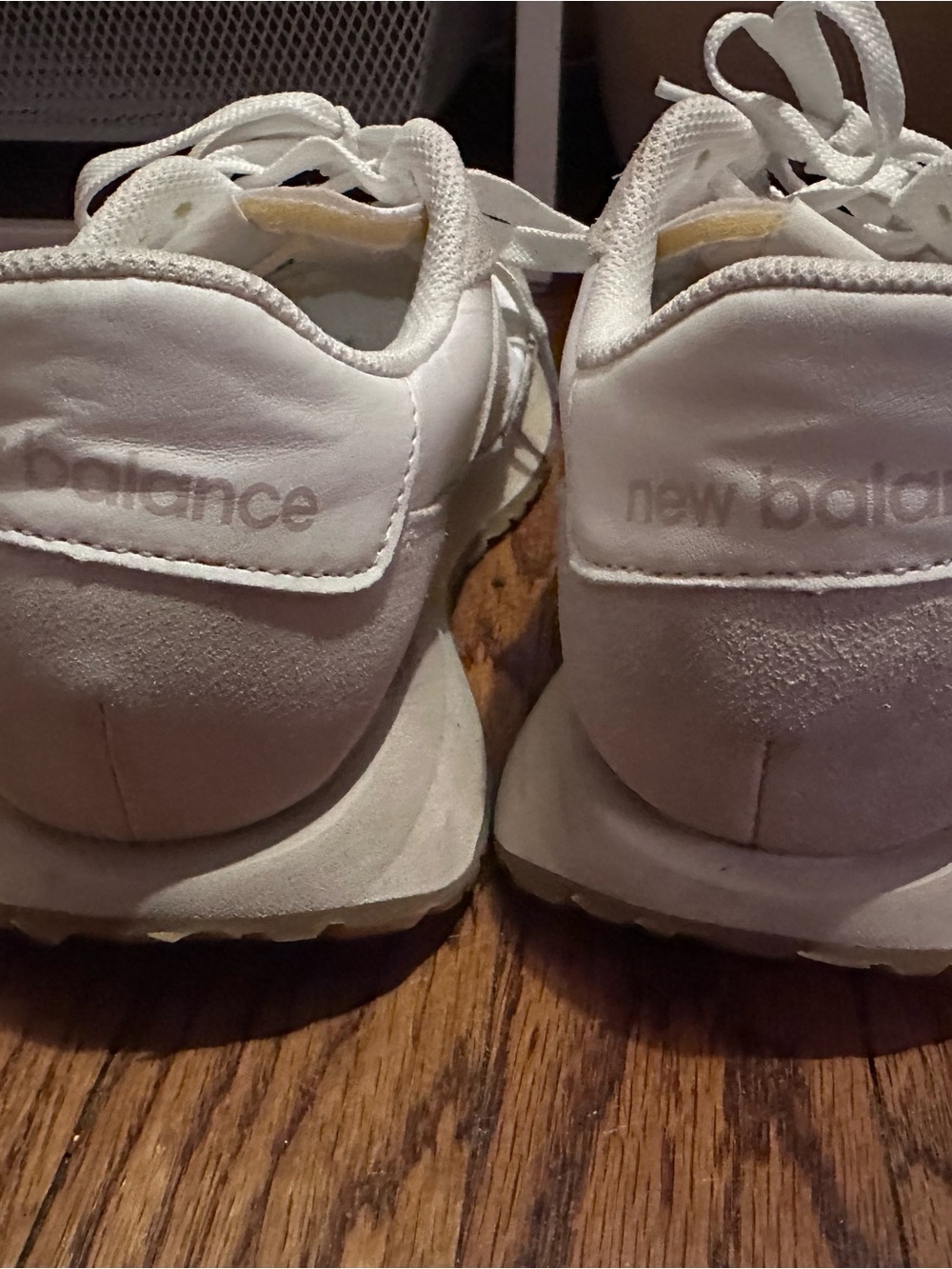 New Balance White Women's Athletic Sneakers - Picture 4 of 8